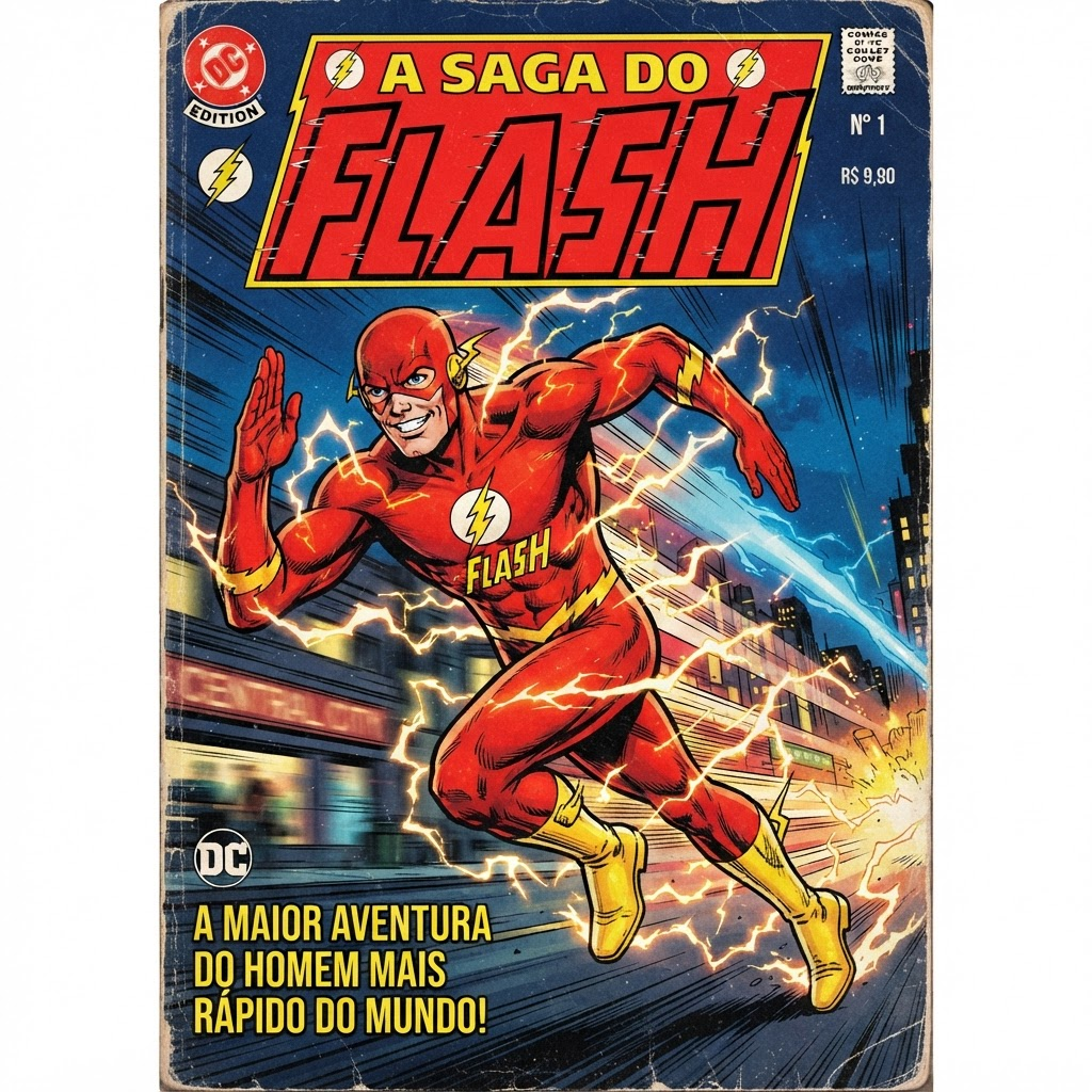 Capa da assinatura A Saga do Flash